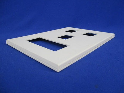 Jワイドスリム スクエアプレート3連用(10個入)(ピュアホワイト)(汚れ有) QWD-313