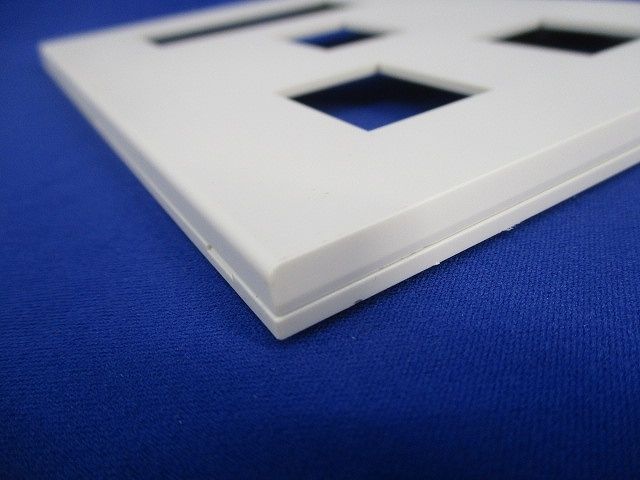 Jワイドスリム スクエアプレート3連用(10個入)(ピュアホワイト)(汚れ有) QWD-313