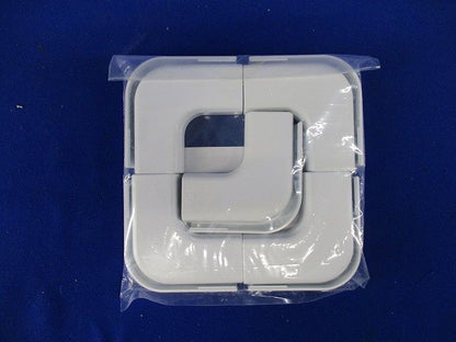 Eモール付属品 曲ガリ(3号) カベ白 10個入 EMM-3W-10