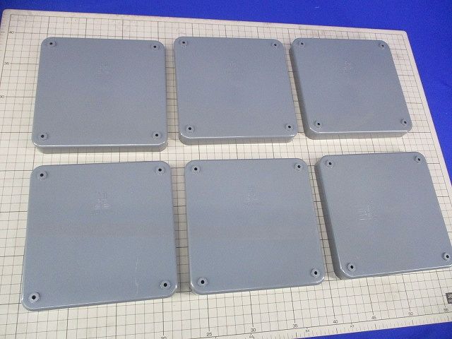 PB用防水カブセプレート(6個入)(グレー) PB1515KGHW