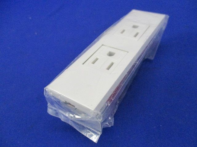 接地コンセントセット 2口 ピュアホワイト KAG-2509