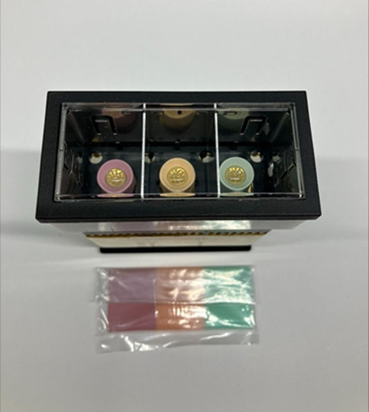 長角形記名表示灯 3灯用 緑/橙/赤/トランス付 AC200-220V LED  MDMHG483-2 GORE