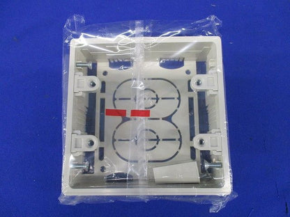 ニュー・エフモール付属品-露出ボックス(2個用・深型・ミルキーホワイト) SFBF23