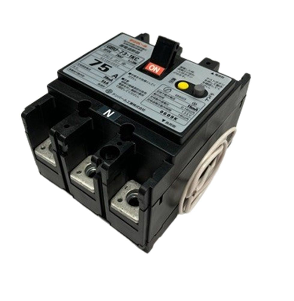漏電遮断器(単3中性線欠相保護付) OC付 3P2E 30ｍA GBU-73･1KC 75A