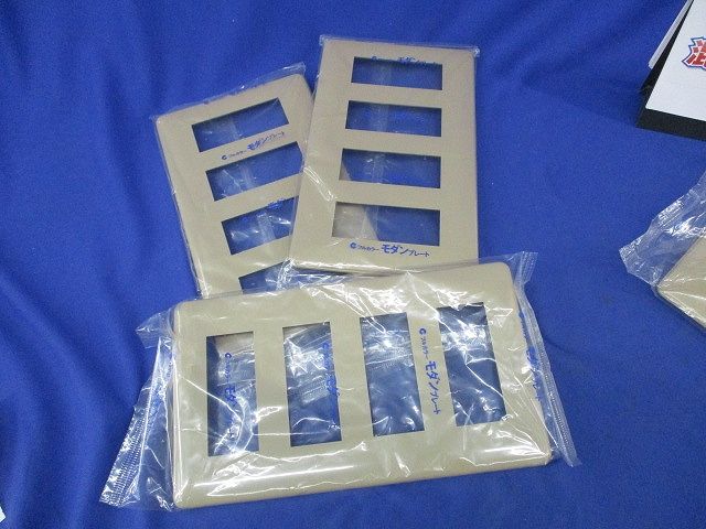 モダンプレートセット(混在4枚入)(ダークベージュ)National WN6012他