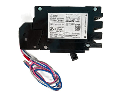 分電盤用遮断器 電源側プラグイン形漏電遮断器 2P1E BV-CP1NT 20A 100V