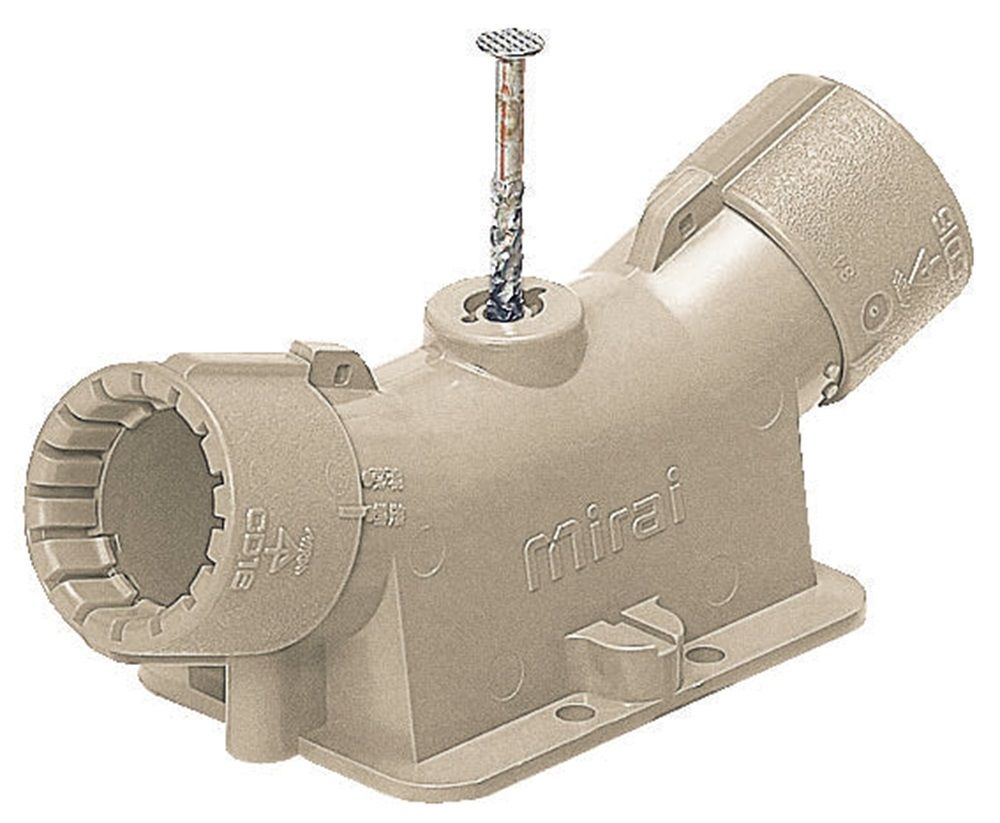 PF管用スクリュー釘付送りエンド(Gタイプ) ベージュ 10個入 MFSE-16WGK-10
