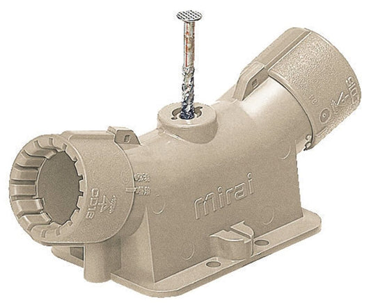 PF管用スクリュー釘付送りエンド(Gタイプ) ベージュ 10個入 MFSE-16WGK-10