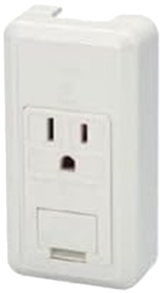 ニューマイルドビー 露出形アースターミナル付接地シングルコンセント CS-5GE-PW