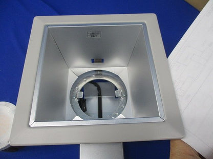 LEDユニット交換形ダウンライト角形(グレー系) LEDD-186000-LS9+LEEU-2006L-02