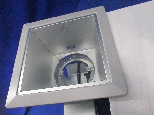 LEDユニット交換形ダウンライト角形(グレー系) LEDD-186000-LS9+LEEU-2006L-02