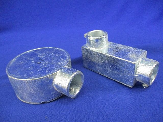 丸型露出ボックス･ねじなしTCユニバーサルセット(混在2個入)(亜鉛) 22