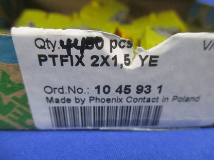 分岐ブロック PTFIX2X1.5YE(44個入)(黄) 1045931