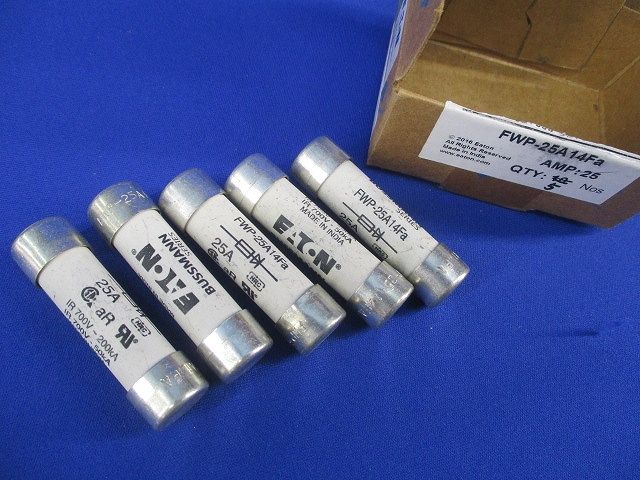 セラミックヒューズ(5個入) FWP-25A14Fa