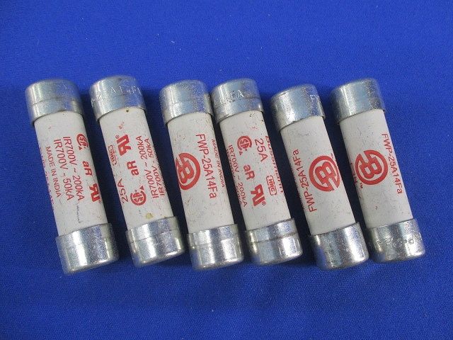 特殊ヒューズ(6個入) FWP-25A14Fa