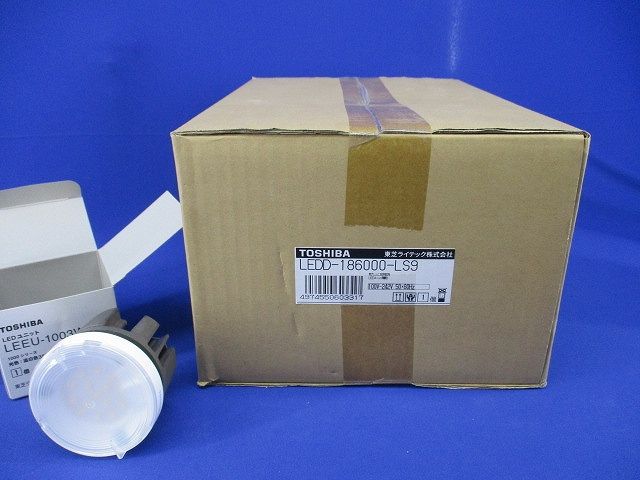 LEDユニット交換形ダウンライト角形 LEDD-186000-LS9+LEEU-1003WW-02