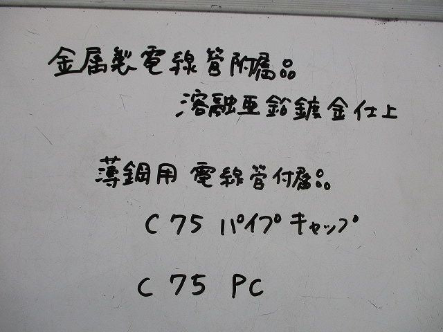 パイプキャップ(3個入)(亜鉛) C75PC