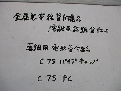 パイプキャップ(3個入)(亜鉛) C75PC