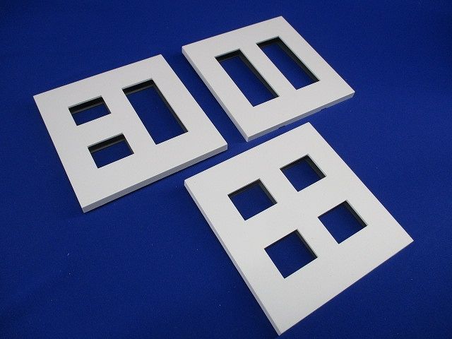 コンセントプレートセット(混在3枚入)(ピュアホワイト) NKP-3UF-2他