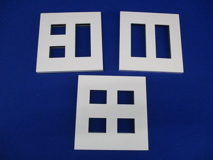 コンセントプレートセット(混在3枚入)(ピュアホワイト) NKP-3UF-2他