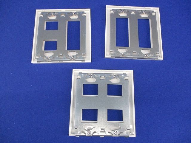 コンセントプレートセット(混在3枚入)(ピュアホワイト) NKP-3UF-2他