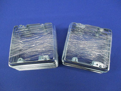 中型四角スイッチカバー2コ用(10個入) DS4711