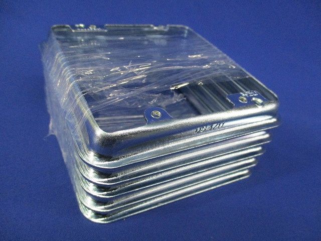 中型四角スイッチカバー2コ用(10個入) DS4711