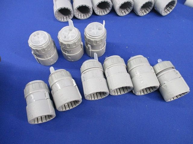 PF管付属品セット(混在33個入)(グレー)(汚れ有) MFSK-16G他