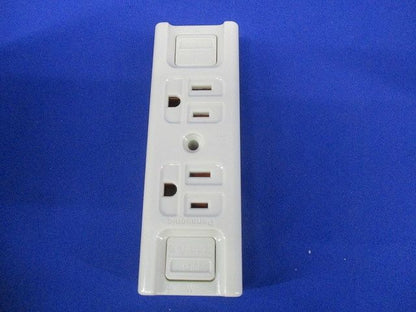 接地15A露出ダブルコンセント 仮設用 WK1512K