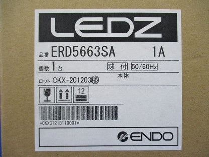 ＬＥＤベースダウンライト 電球色 ランプ付 白φ１００ ERD5663SA
