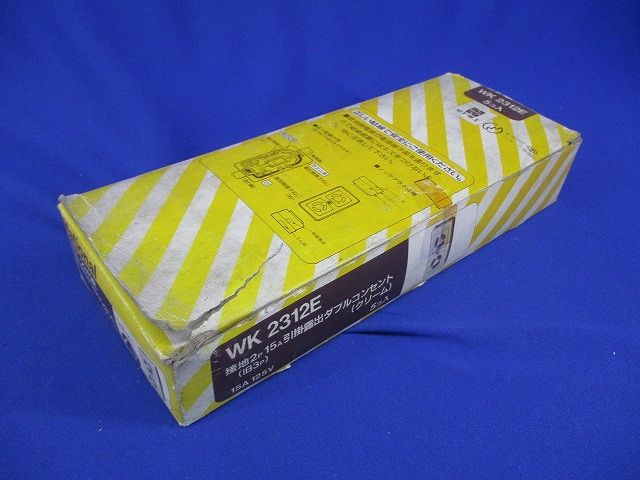 引掛露出ダブルコンセント(5個入)クリーム WK2312E