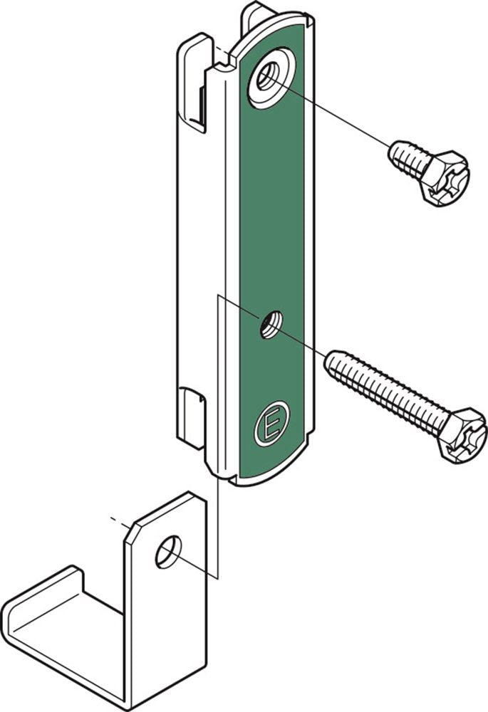 屋根形カバー用アース金具 ステンレス鋼 10個入 S-EBCV4QY-10