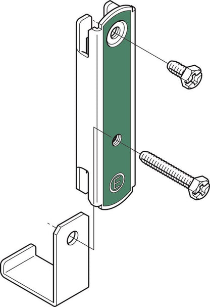 屋根形カバー用アース金具 ステンレス鋼 10個入 S-EBCV4QY-10