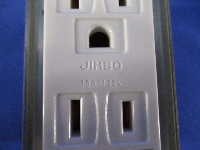 埋込アースターミナル付接地ダブルコンセント 2PE 15A 125V ピュアホワイト JEC-BN-55GE-PW