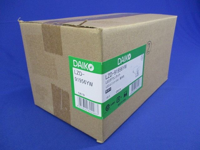 LEDユニバーサルダウンライト ＬＥＤ内蔵φ100mm 電源別売 3000K ホワイト LZD-91956YW