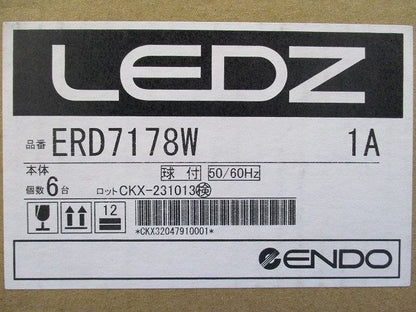ＬＥＤベースダウンライト 3000K φ75 電源別売 白艶消 ERD7178W
