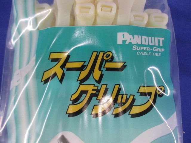 スーパーグリップ 電工用 ナイロン結束バンド ナチュラル 8.4mm×389mm 50本入 PLT350-50