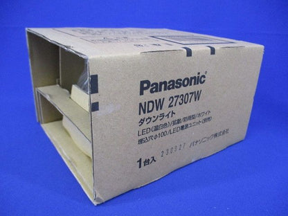 軒下用LEDダウンライト 温白色 60〜250形 φ100 ホワイト 拡散 電源ユニット別売 NDW27307W