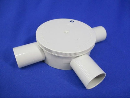露出用丸型ボックス3方出(5個入)(アイボリー) R223JHW