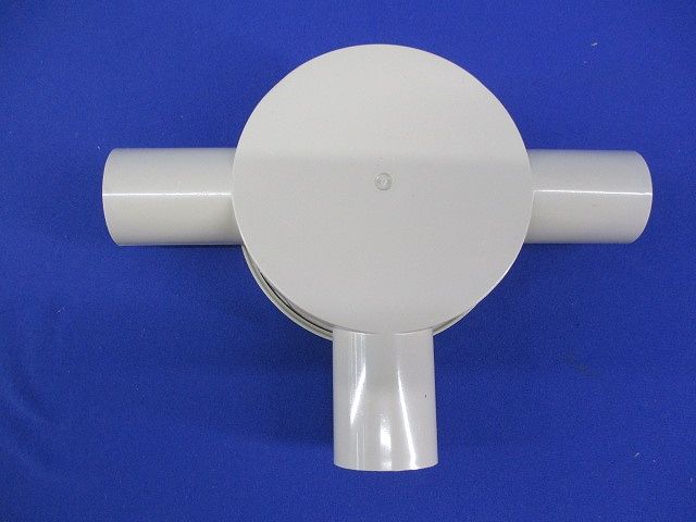 露出用丸型ボックス3方出(5個入)(アイボリー) R223JHW