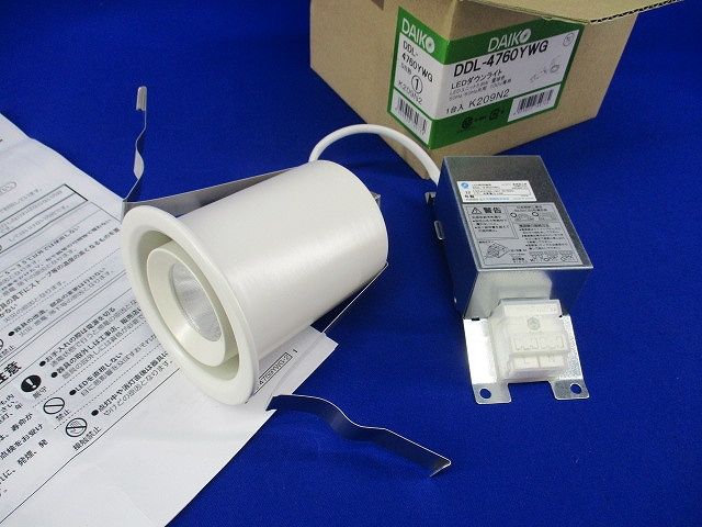 LEDダウンライトφ75 電球色 DDL-4760YWG