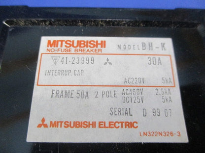 ノーヒューズブレーカ 2P30A(ジャンク品) BH-K