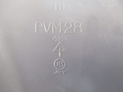 露出用丸形ボックス4方出 28(ミルキーホワイト)(新品未開封) PVM28