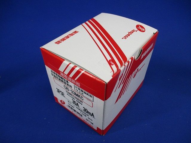 漏電遮断器 分電盤協約形サイズ 3P3E30A 30mA 33MKC30030
