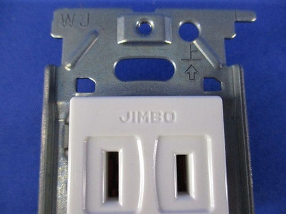 埋込アースターミナル付接地シングルコンセント 2PE 15A 125V ピュアホワイト JEC-BN-5GEPW