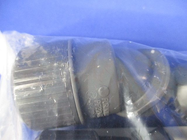 PFコネクタ45 (45°タイプ) (プラフレキPFS-22用)グレー 10個入り PFS-22MHR-10