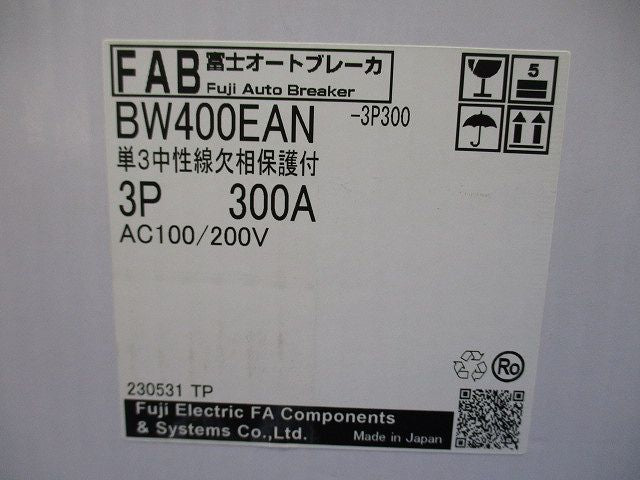 オートブレーカ 単3中性線欠相保護付 3P300A AC100/200V BW400EAN-3P300