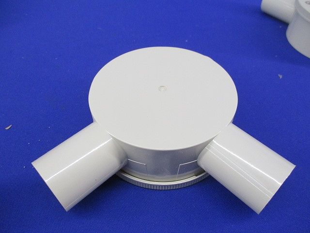 露出用丸形ボックス(ワンタッチ式)(5個入)(アイボリー) R22LJHW