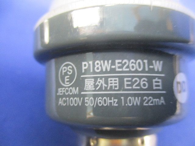 LEDサイン球E26(点灯試験済) P18W-E2601-W