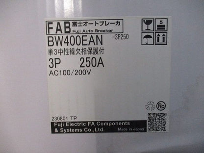 オートブレーカ 単3中性線欠相保護付 3P250A AC100/200V BW400EAN-3P250